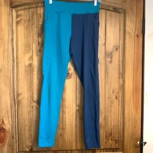 Athletic Works Blue and Teal Leggings